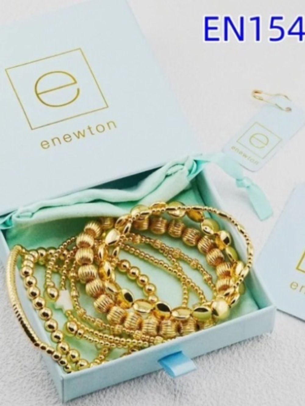 Enewton Gold Multi-Stack Stretch Bracelet Set